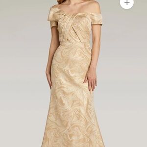 Elegant Off-Shoulder Cream Dress